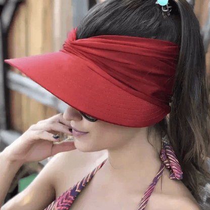 Summer Sun Visor Ponytail Hat