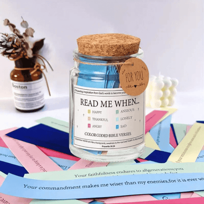 Handmade 90 Day Bible Verse Jar